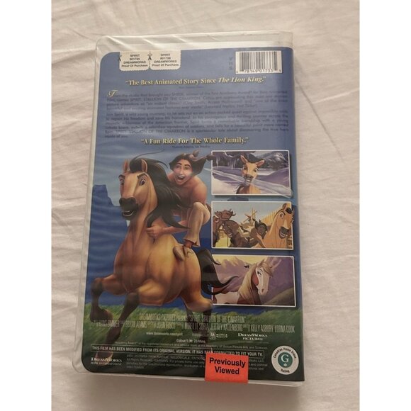 Spirit Stallion of the Cimarron VHS Video Cassette Tape - Picture 4 of 4